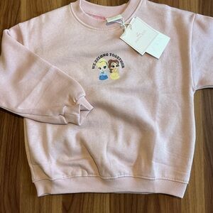NWT Zara 4Y Disney Princess Crewneck